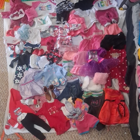 Colorful Doll Clothes Clothing Bundle